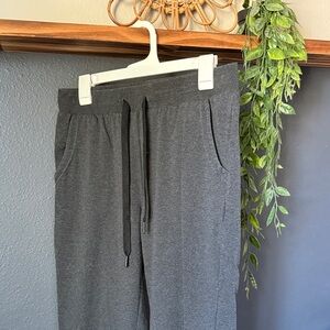 Gray Drawstring Lounge Pants Joggers